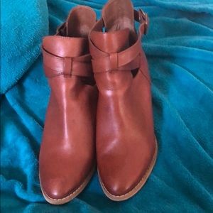Tan booties